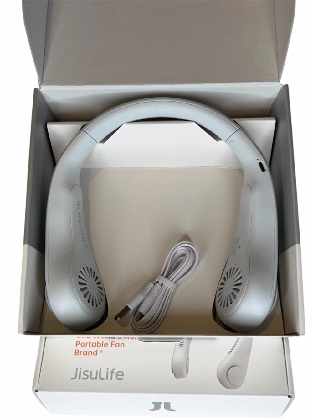 JUSULIFE Life 3 Portable Neck Fan - New Generation 360 Airflow - Open Box